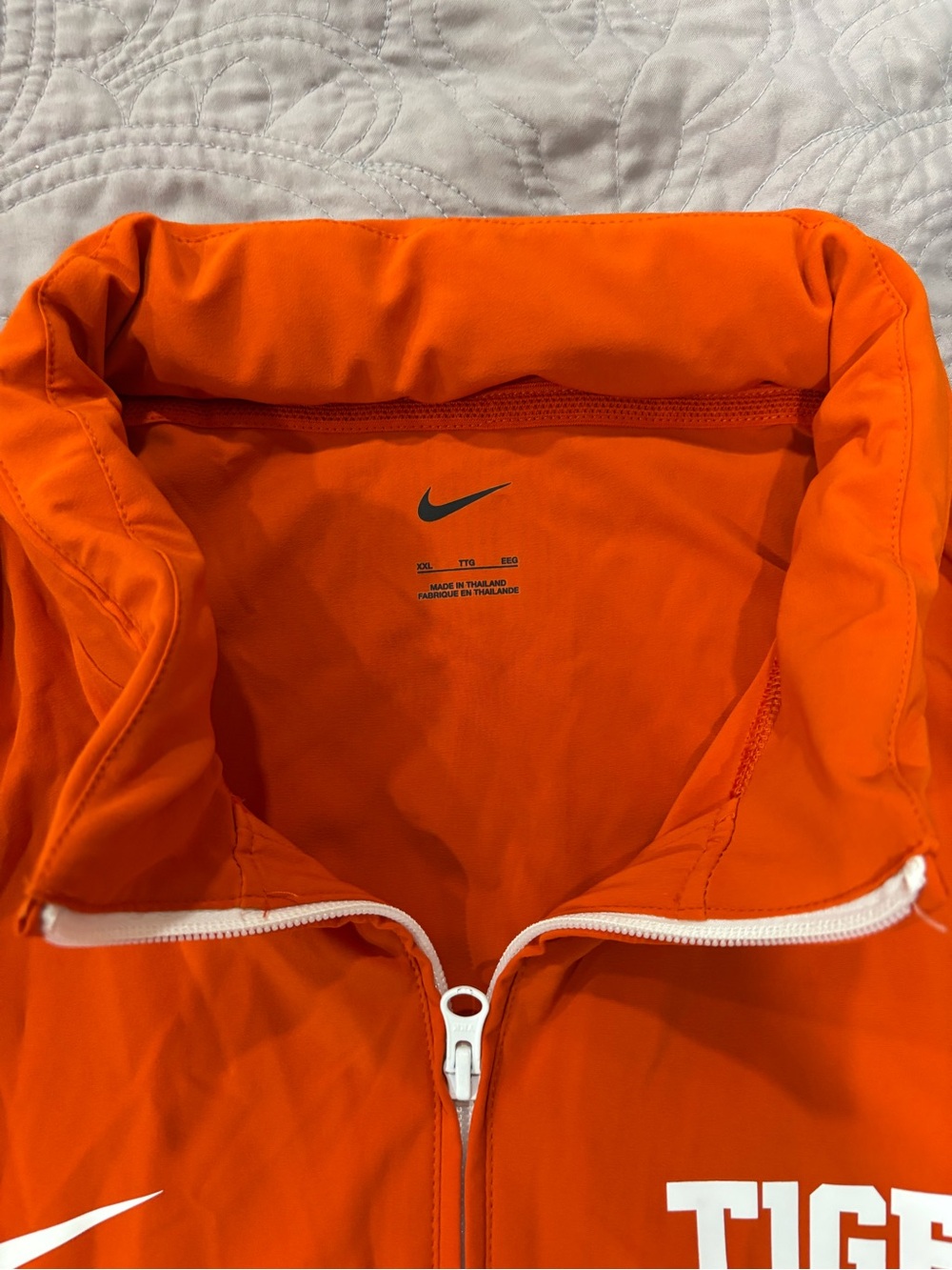 Clemson Tigers Nike Orange Tigers Quarter-Zip Windbreaker - Picture 2 of 2